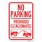Signmission No Parking-Prohibido Estacionarse Wit Heavy-Gauge Aluminum Sign, 12" x 18", A-1218-23632 A-1218-23632 - alternate 1